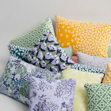 A selection of Fermob outdoor cushions