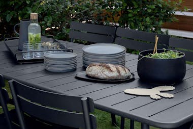 Outdoor dining table seating 8