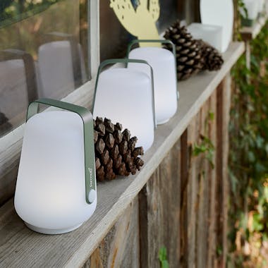Fermob Balad H12 outdoor lamps on window sill