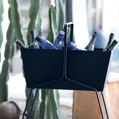 Fermob Basket Planter used as an ice box