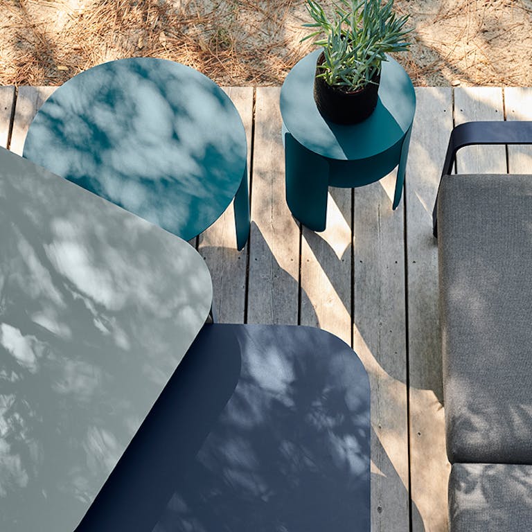 Fermob Outdoor Coffee Tables and Lounge Sofa From Above