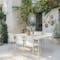Fermob Calvi outdoor dining table with Cadiz outdoor chairs
