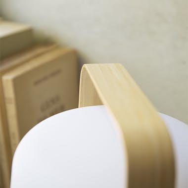 Fermob balad lamp close up of bamboo handle