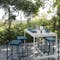 Fermob Belleive high bar table and stools on balcony