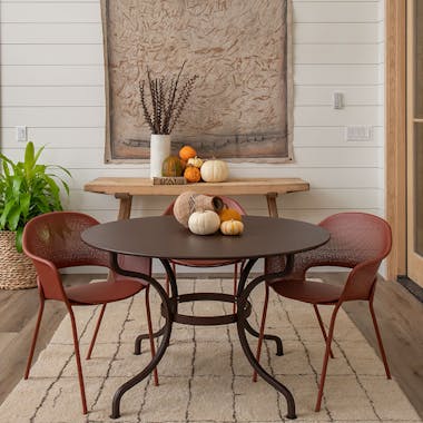 Kate Armchair and Romane table on porch