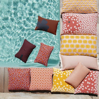 Fermob outdoor cushions around pool