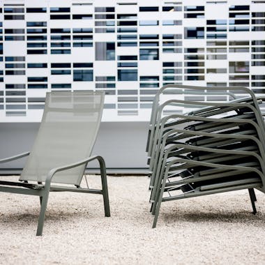 Fermob Alize Low Armchair stacked