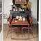 Fermob Bellevie dining table with Luxembourg chairs in kitchen