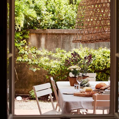 Fermob Luxembourg outdoor dining chair at Casa Le Sorelle