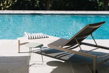 Sunlounger by pool at Roncolo 1888