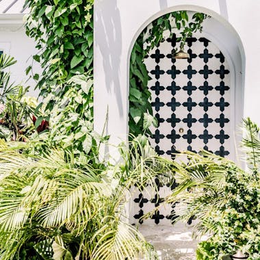 Outdoor shower at Botanica Cayman
