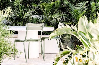 Luxembourg chairs at Botanica Cayman