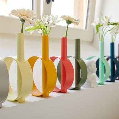 Fermob Ios single stem vases in a selection of colours