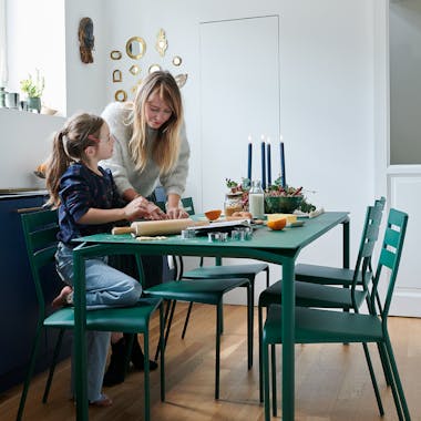 Fermob Facto chair with Cadiz table in kitchen