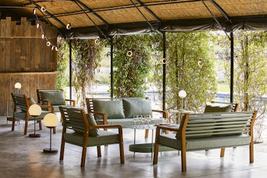 Fermob Somerset Armchair and Sofa on hotel terrace