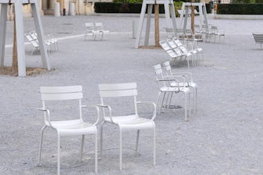 Fermob Luxembourg chairs at Humboldt forum in Berlin