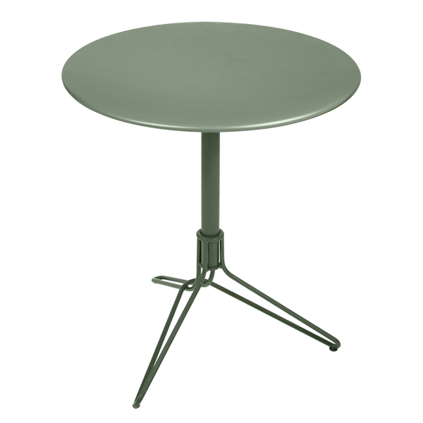 Flower Pedestal Outdoor Table Round 67cm By Fermob in Cactus
