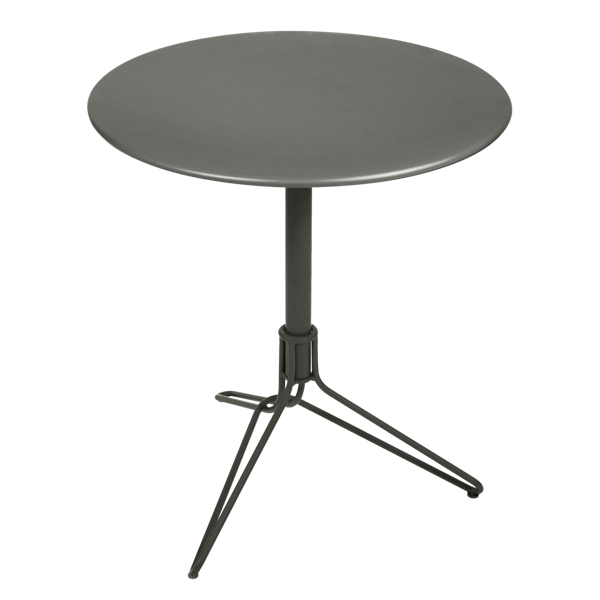 Flower Pedestal Outdoor Table Round 67cm By Fermob in Rosemary
