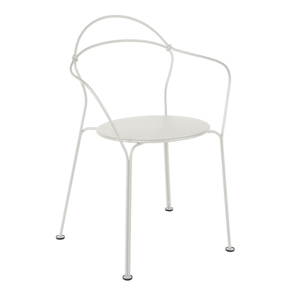 Airloop Garden Dining Armchair By Fermob in Clay Grey