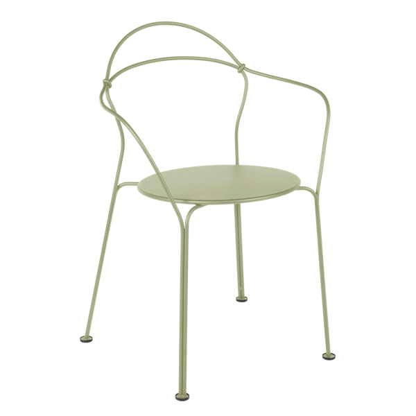 Airloop Garden Dining Armchair By Fermob in Willow Green