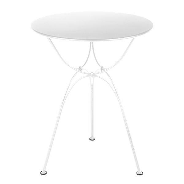 Airloop Garden Dining Round Table 60cm By Fermob in Cotton White