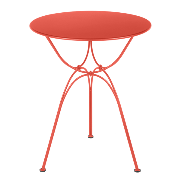 Airloop Garden Dining Round Table 60cm By Fermob in Capucine