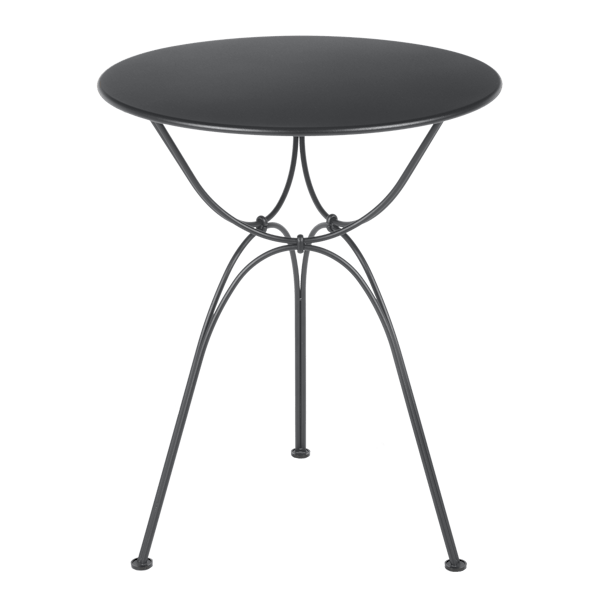 Airloop Garden Dining Round Table 60cm By Fermob in Anthracite