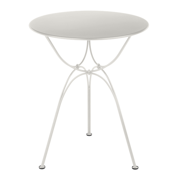 Airloop Garden Dining Round Table 60cm By Fermob in Clay Grey