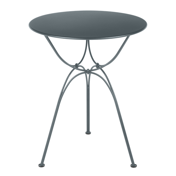 Airloop Garden Dining Round Table 60cm By Fermob in Storm Grey