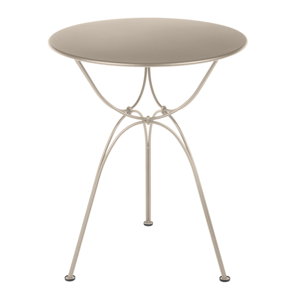 Airloop Garden Dining Round Table 60cm By Fermob in Nutmeg