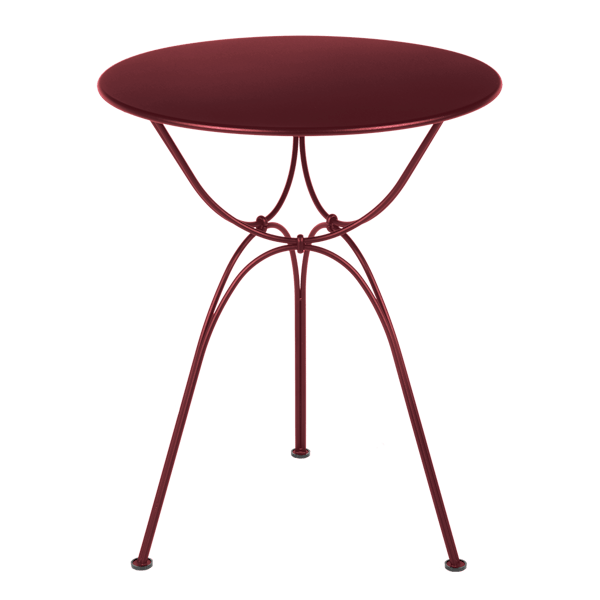 Airloop Garden Dining Round Table 60cm By Fermob in Chilli