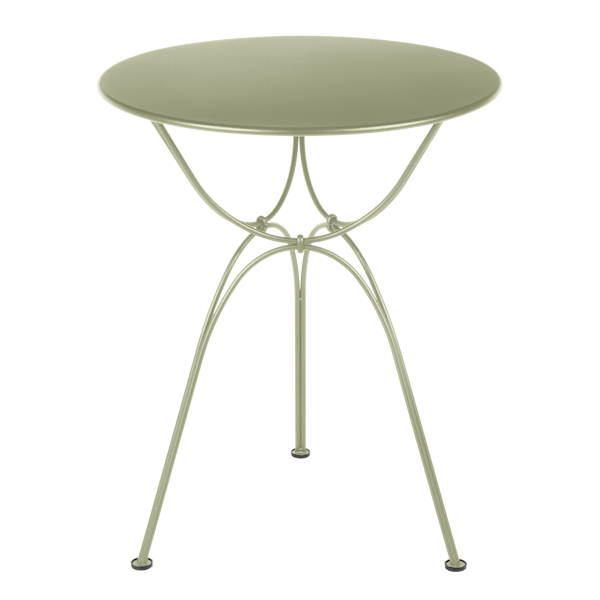 Airloop Garden Dining Round Table 60cm By Fermob in Willow Green