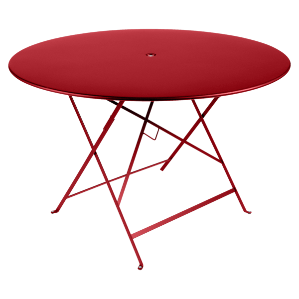 Bistro Outdoor Folding Table Round 117cm By Fermob in Poppy
