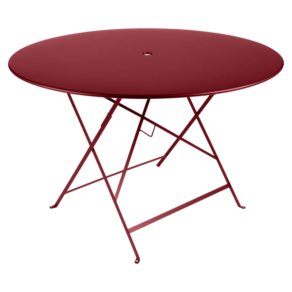 Bistro Outdoor Folding Table Round 117cm By Fermob in Chilli
