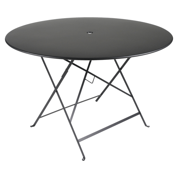 Bistro Outdoor Folding Table Round 117cm By Fermob in Liquorice