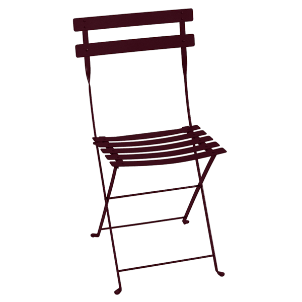 Bistro Outdoor Folding Chair By Fermob in Black Cherry
