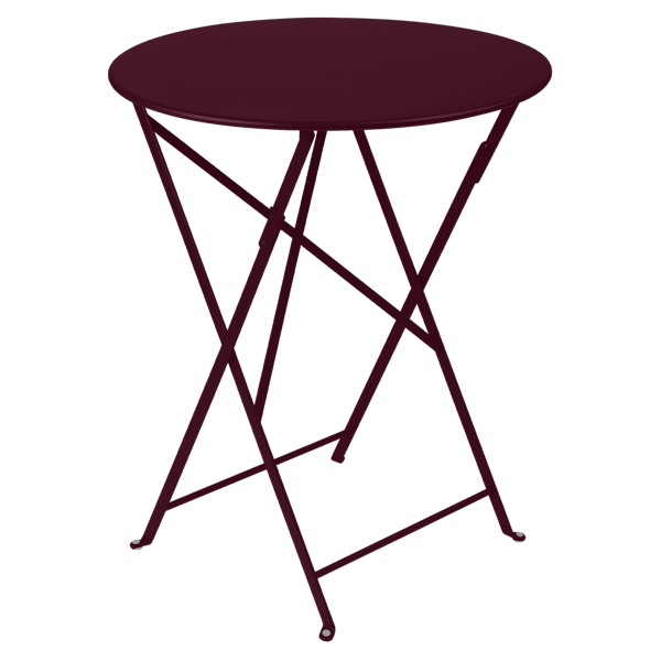Fermob Bistro Table Round 60cm in Black Cherry