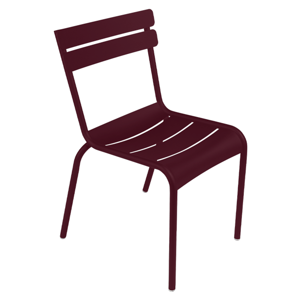 Luxembourg Outdoor Dining Chair By Fermob in Black Cherry