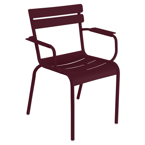 Luxembourg Outdoor Armchair By Fermob in Black Cherry