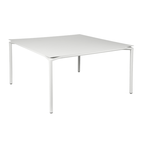 Calvi Aluminium Square Outdoor Dining Table 140 x 140cm By Fermob in Cotton White
