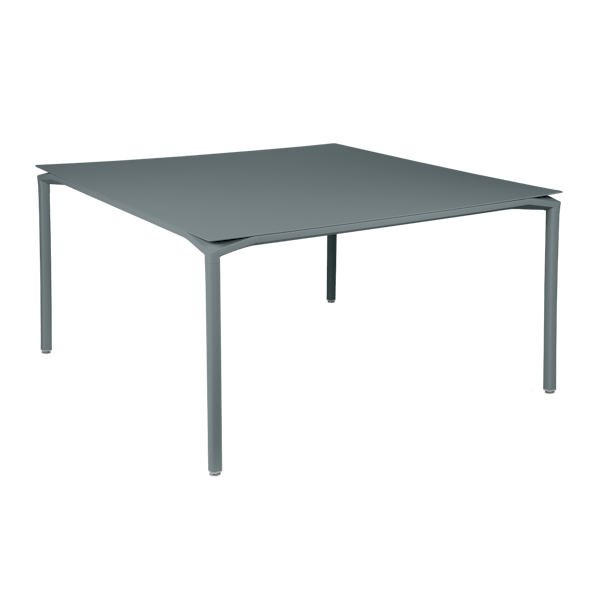Calvi Aluminium Square Outdoor Dining Table 140 x 140cm By Fermob in Storm Grey