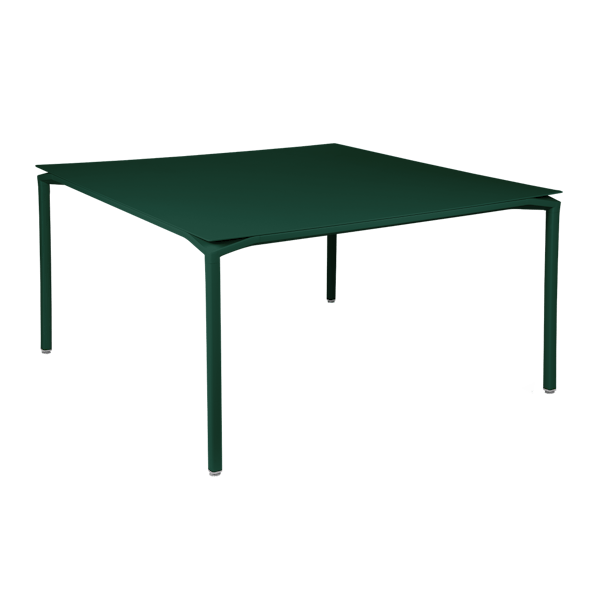 Calvi Aluminium Square Outdoor Dining Table 140 x 140cm By Fermob in Cedar Green