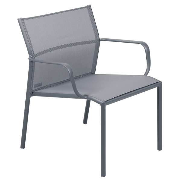 Cadiz Outdoor Low Armchair By Fermob in Storm Grey