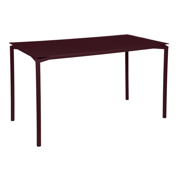 Calvi Aluminium Outdoor High Table 160 x 80cm in Black Cherry