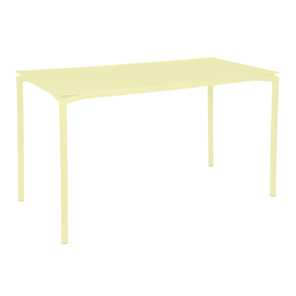 Calvi Aluminium Outdoor High Table 160 x 80cm in Frosted Lemon