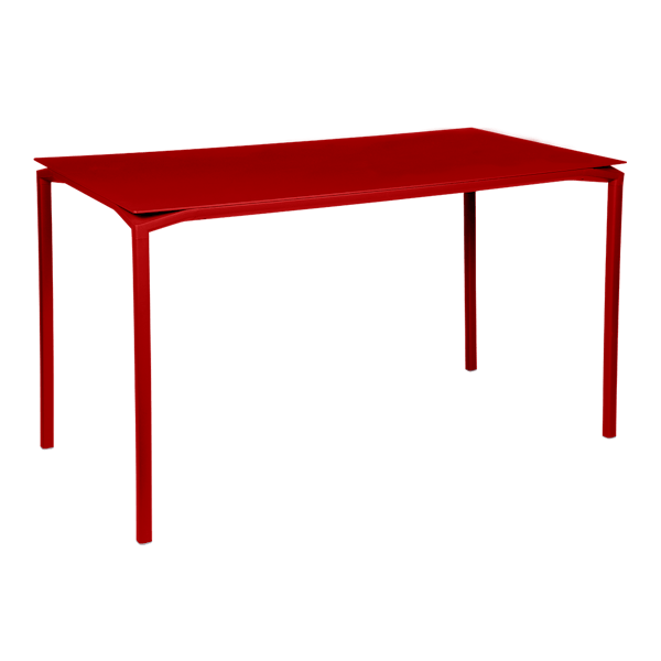 Calvi Aluminium Outdoor High Table 160 x 80cm in Poppy