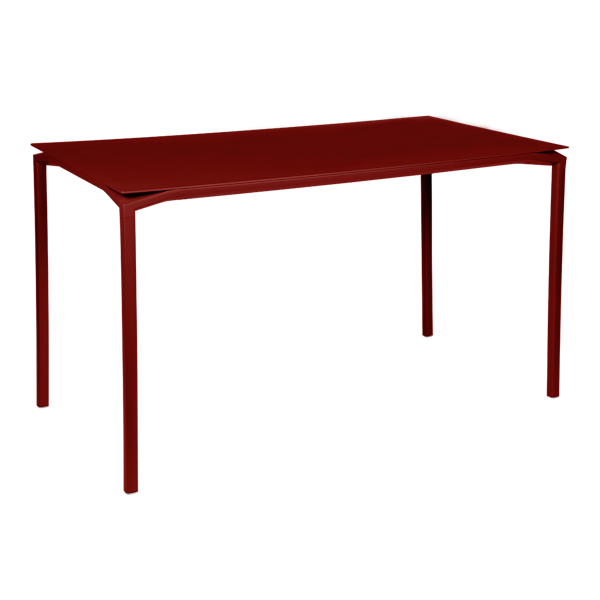 Calvi Aluminium Outdoor High Table 160 x 80cm in Chilli