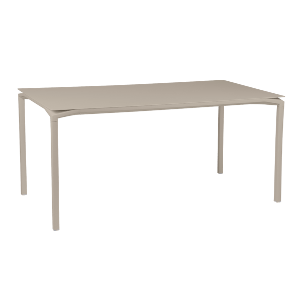 Calvi Aluminium Outdoor Dining Table 160 x 80cm By Fermob in Nutmeg