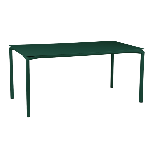 Calvi Aluminium Outdoor Dining Table 160 x 80cm By Fermob in Cedar Green