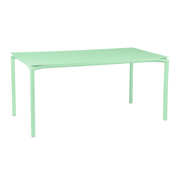 Calvi Aluminium Outdoor Dining Table 160 x 80cm By Fermob in Opaline Green